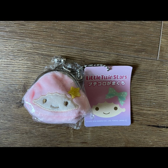 LITTLE TWIN STARS-NWT Mini Plush Pink Coin Purse-Lala - Picture 6 of 8